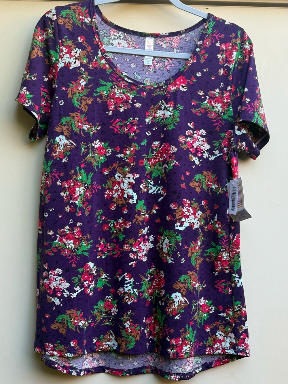 LulaRoe Floral Classic Tee NWT